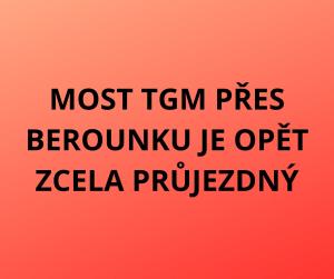 Most přes Berounku je opět průjezdný 1