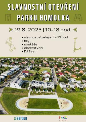 Přijďte s námi oslavit otevření první etapy hřiště Homolka! 1